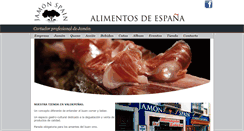 Desktop Screenshot of jamonspain.es