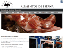 Tablet Screenshot of jamonspain.es